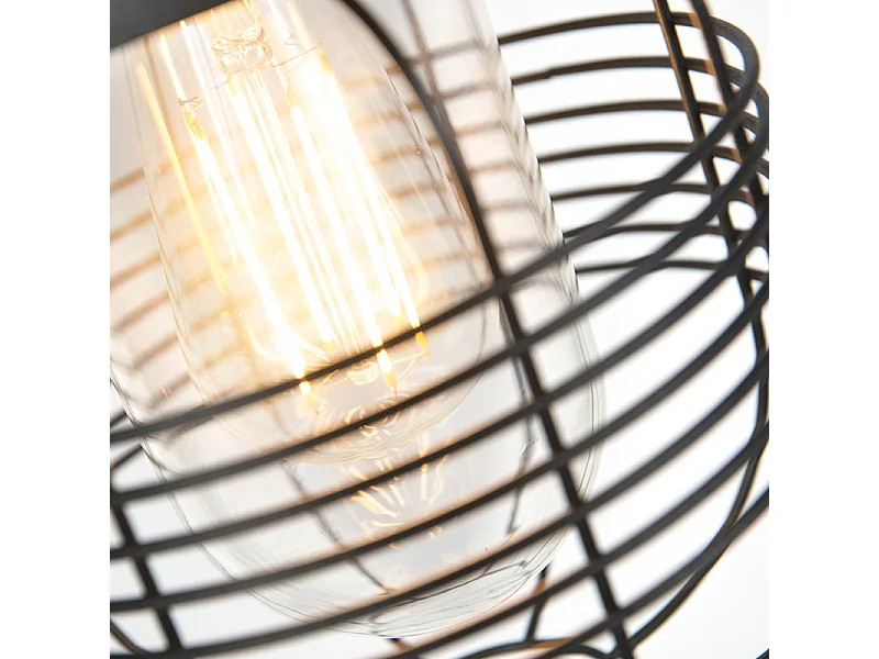 Lampe d'extérieur rustique noire IP44 - Guardado