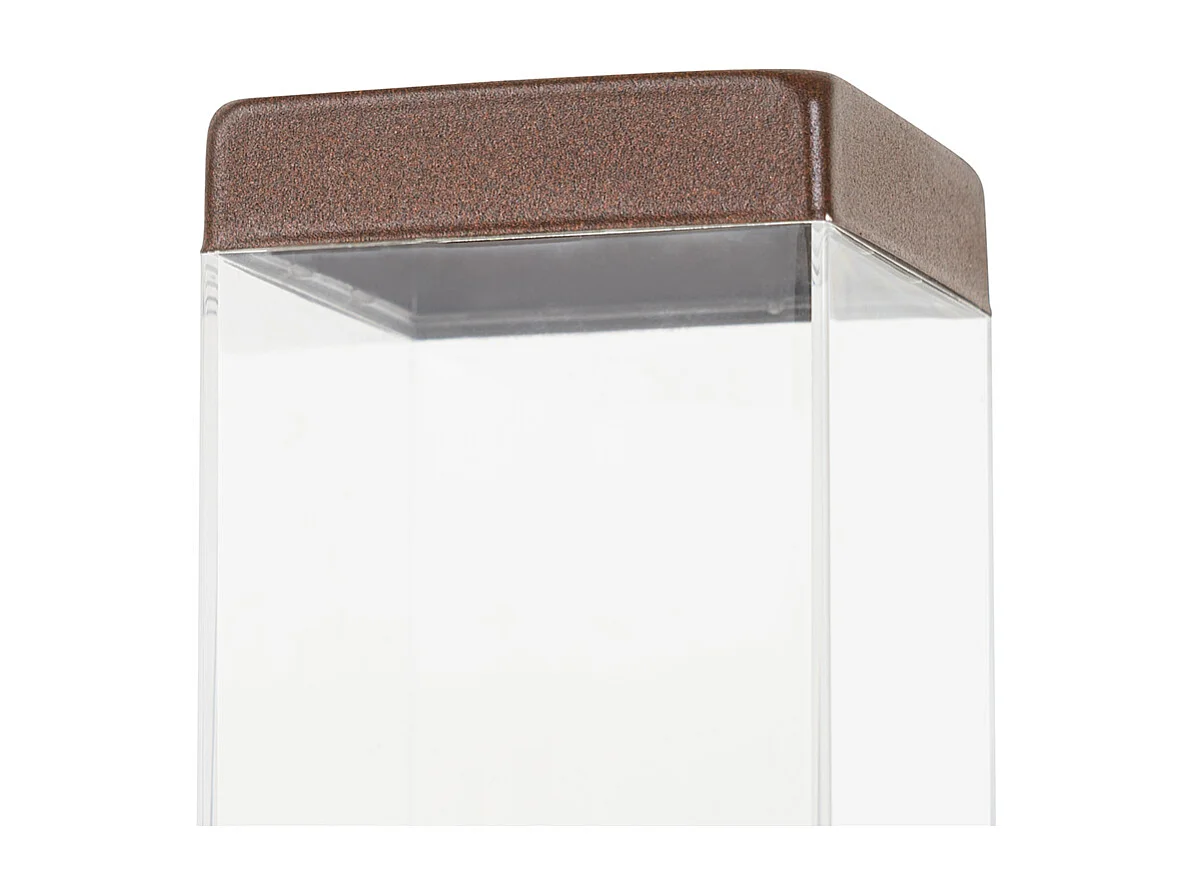 Lampadaire d'extérieur moderne marron rouille 45 cm - Malios