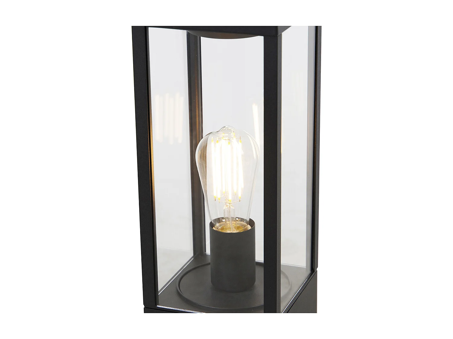 Lampe d'extérieur industrielle noire 40 cm IP44 - Charlois