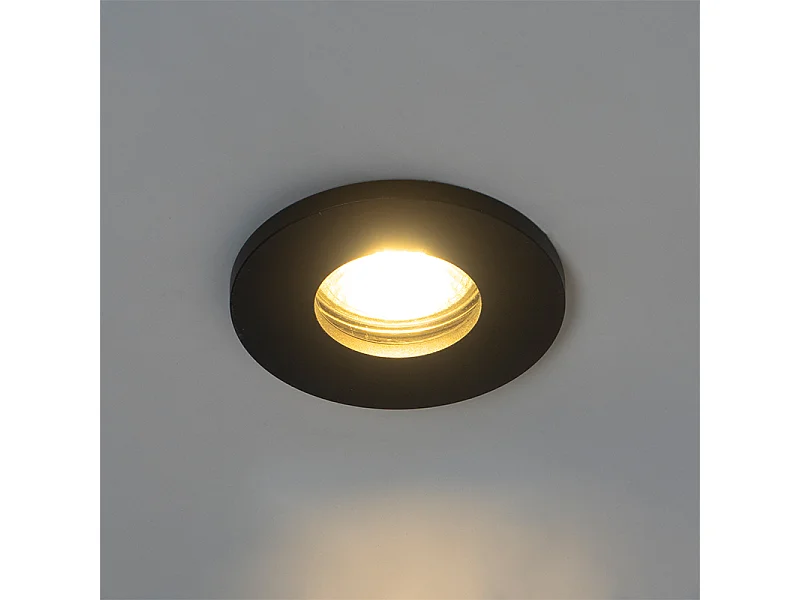 Spot encastré moderne noir pour salle de bain - Shed