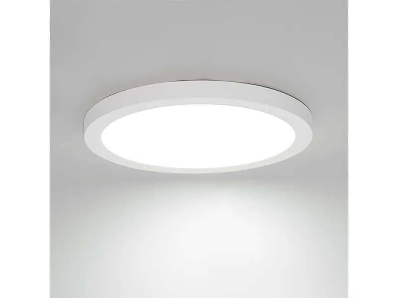 Spot encastrable ou apparent blanc 30 cm LED incluse à intensité variable en 3 étapes avec interrupteur DIP - Trans