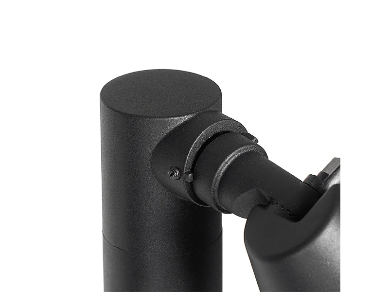 Borne d'extérieur moderne noire 100 cm IP44 orientable - Ciara