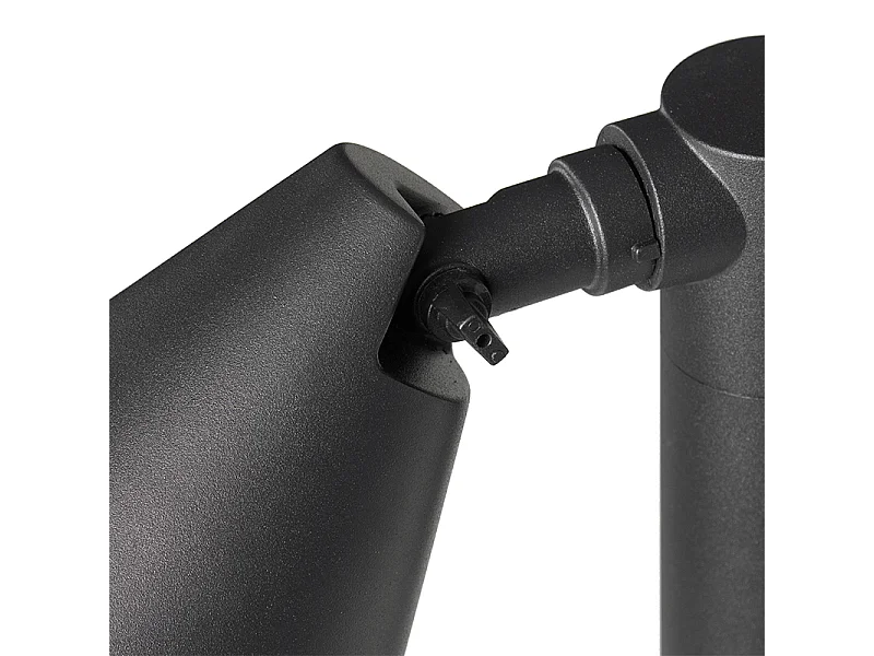 Borne d'extérieur moderne noire 100 cm IP44 orientable - Ciara