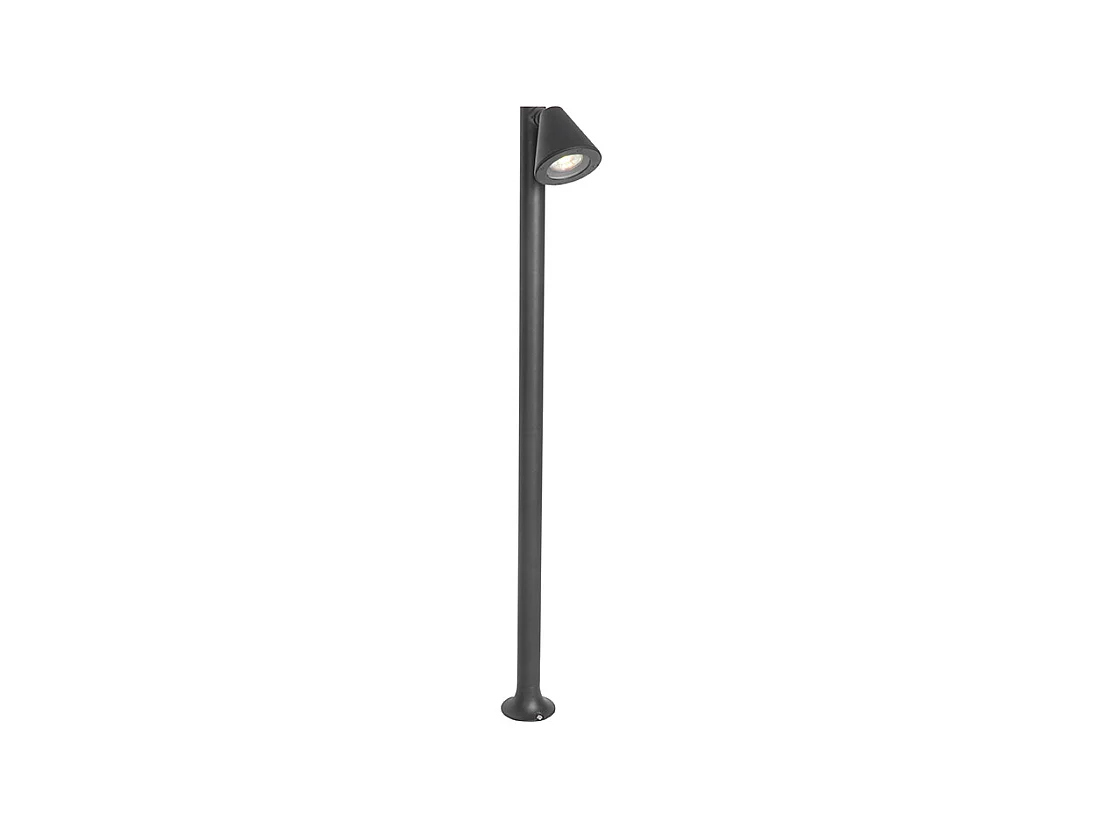 Poteau extérieur moderne noir 100 cm IP44 - Ciara