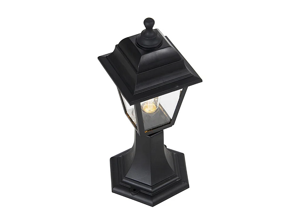 Poteau d'extérieur classique noir 44 cm IP44 - Capital