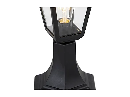 Borne d'extérieur classique noire 44 cm IP44 - Capital