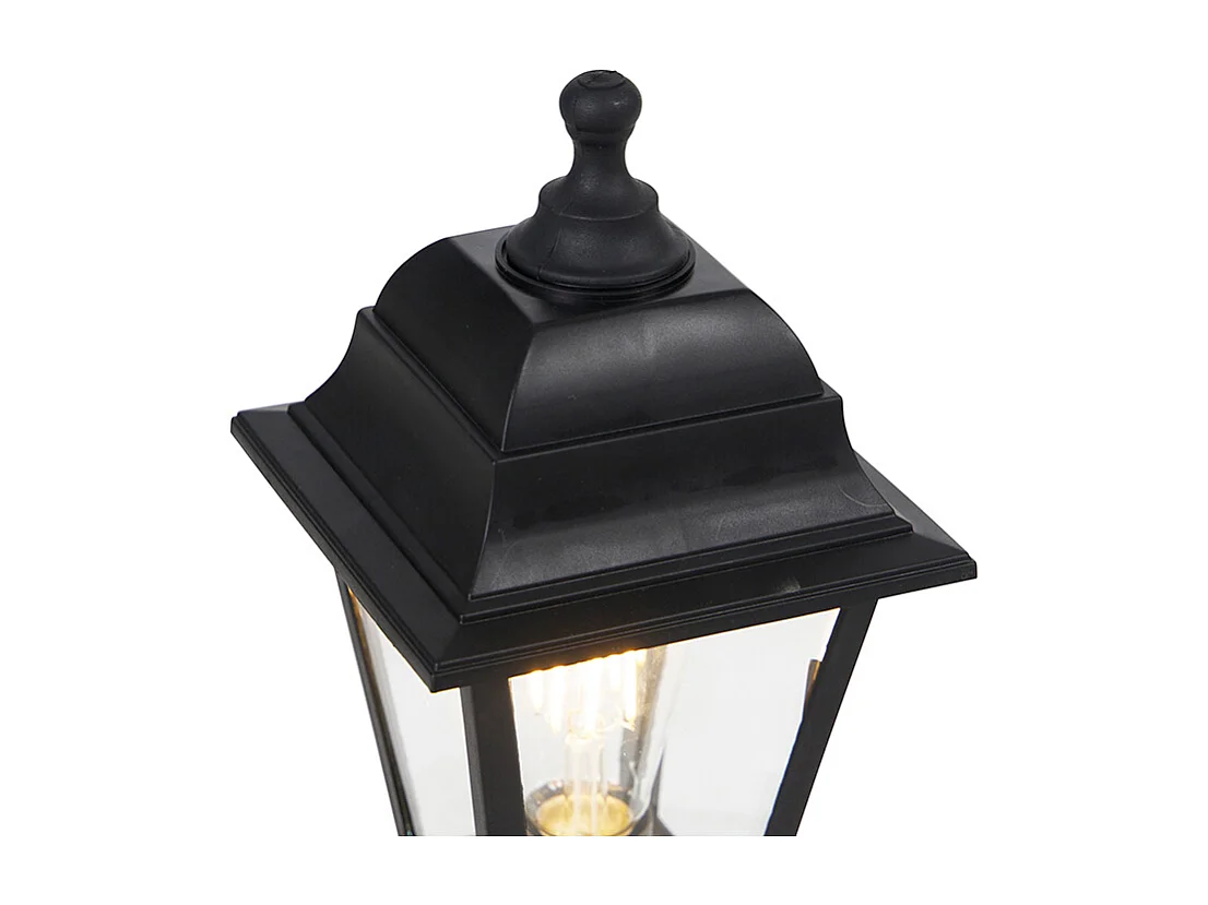 Borne d'extérieur classique noire 44 cm IP44 - Capital