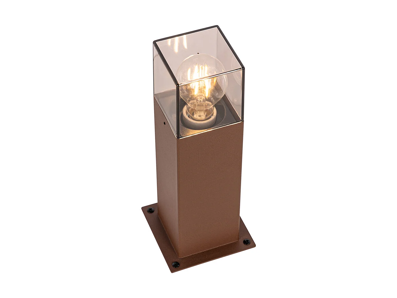 Lampe d'extérieur sur pied intelligente marron rouille 30 cm avec WiFi P45 - Danemark