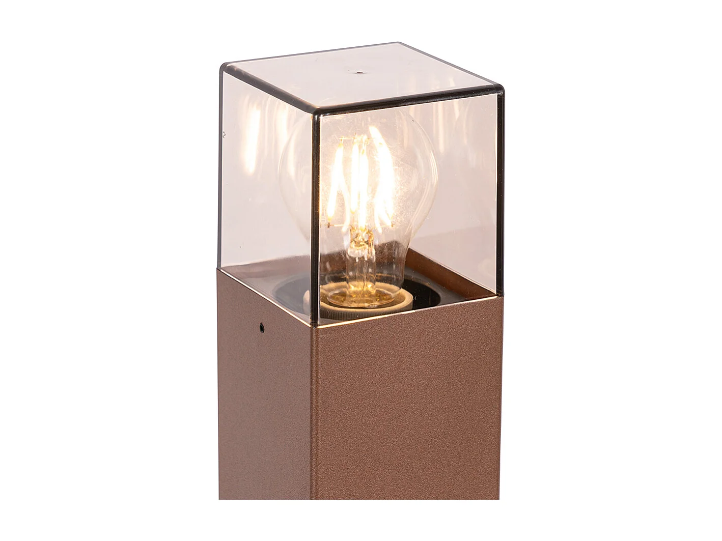 Lampadaire d'extérieur industriel brun rouille 70 cm IP44 - Denmark