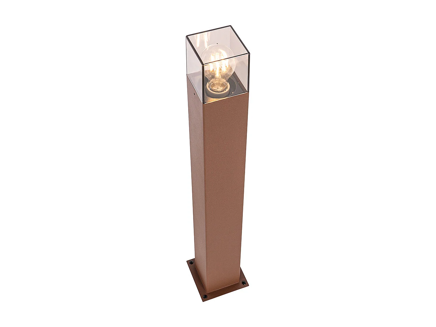 Lampadaire d'extérieur industriel brun rouille 70 cm IP44 - Denmark