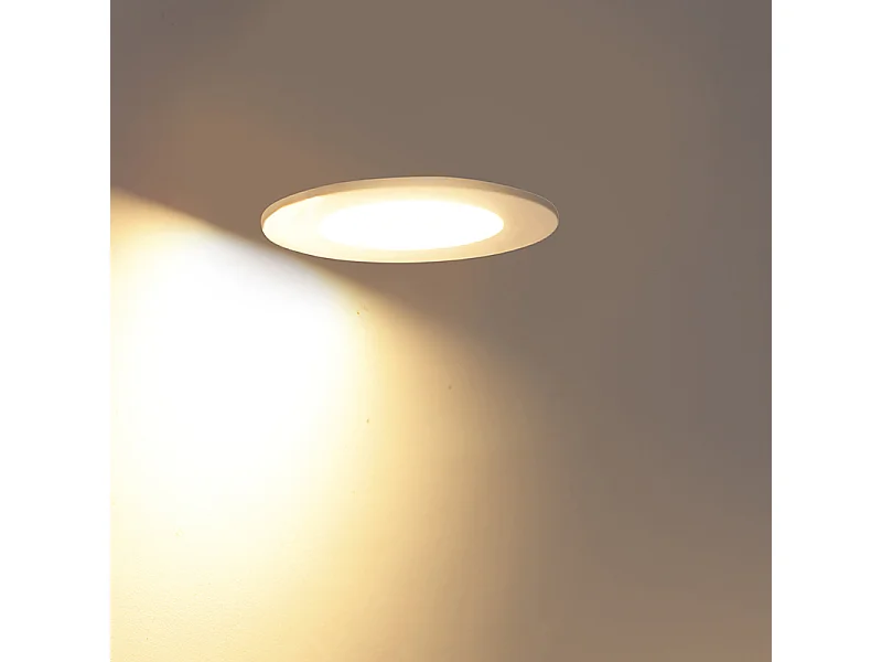 Spot encastré blanc avec LED intégrée et variateur 3 niveaux IP65 - Blanca