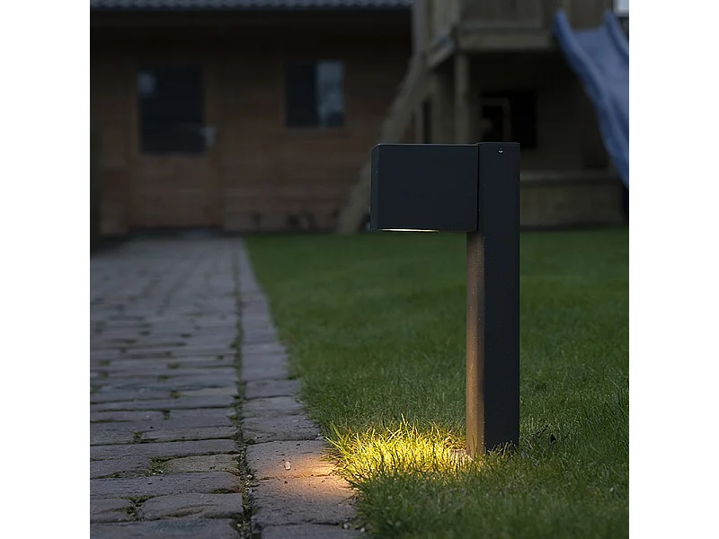 Lampe d'extérieur sur pied intelligente anthracite 30 cm IP44 avec Wifi GU10 - Baleno