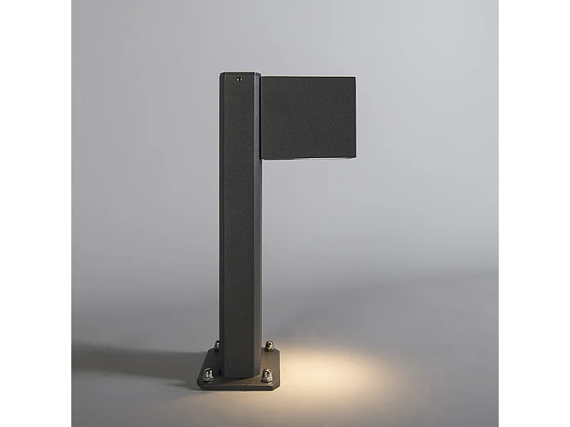 Lampadaire d'extérieur intelligent anthracite 30 cm IP44 avec WiFi GU10 - Baleno