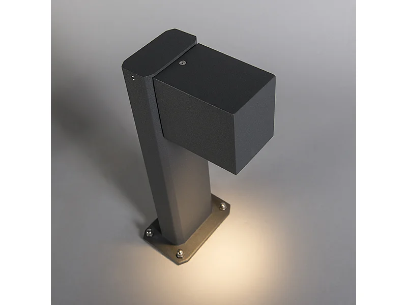 Lampadaire d'extérieur intelligent anthracite 30 cm IP44 avec WiFi GU10 - Baleno