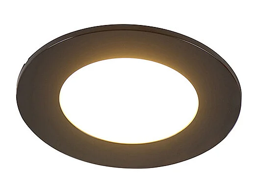 Ensemble de 6 spots encastrés noirs avec LED à intensité variable 3 niveaux IP65 - Blanca