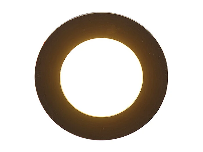 Ensemble de 6 spots encastrés noirs avec LED à intensité variable 3 niveaux IP65 - Blanca