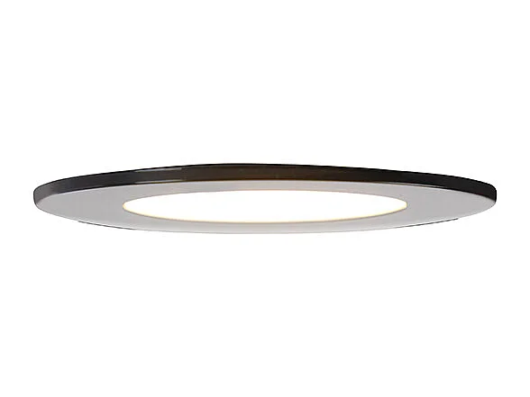 Ensemble de 6 spots encastrés noirs avec LED à intensité variable 3 niveaux IP65 - Blanca