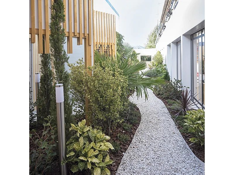 Lampadaire d'extérieur moderne en acier 110 cm IP44 - Rox