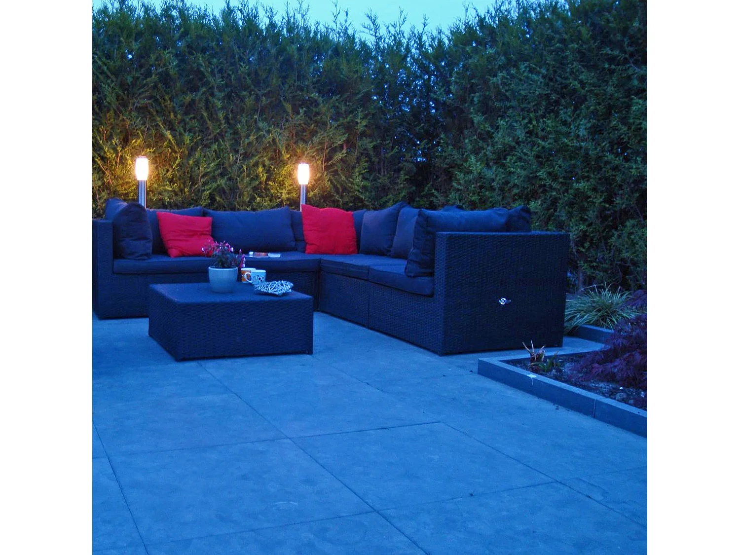 Lampadaire d'extérieur moderne en acier 110 cm IP44 - Rox