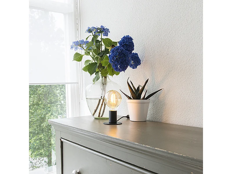 Lampe de table moderne noire - Facil