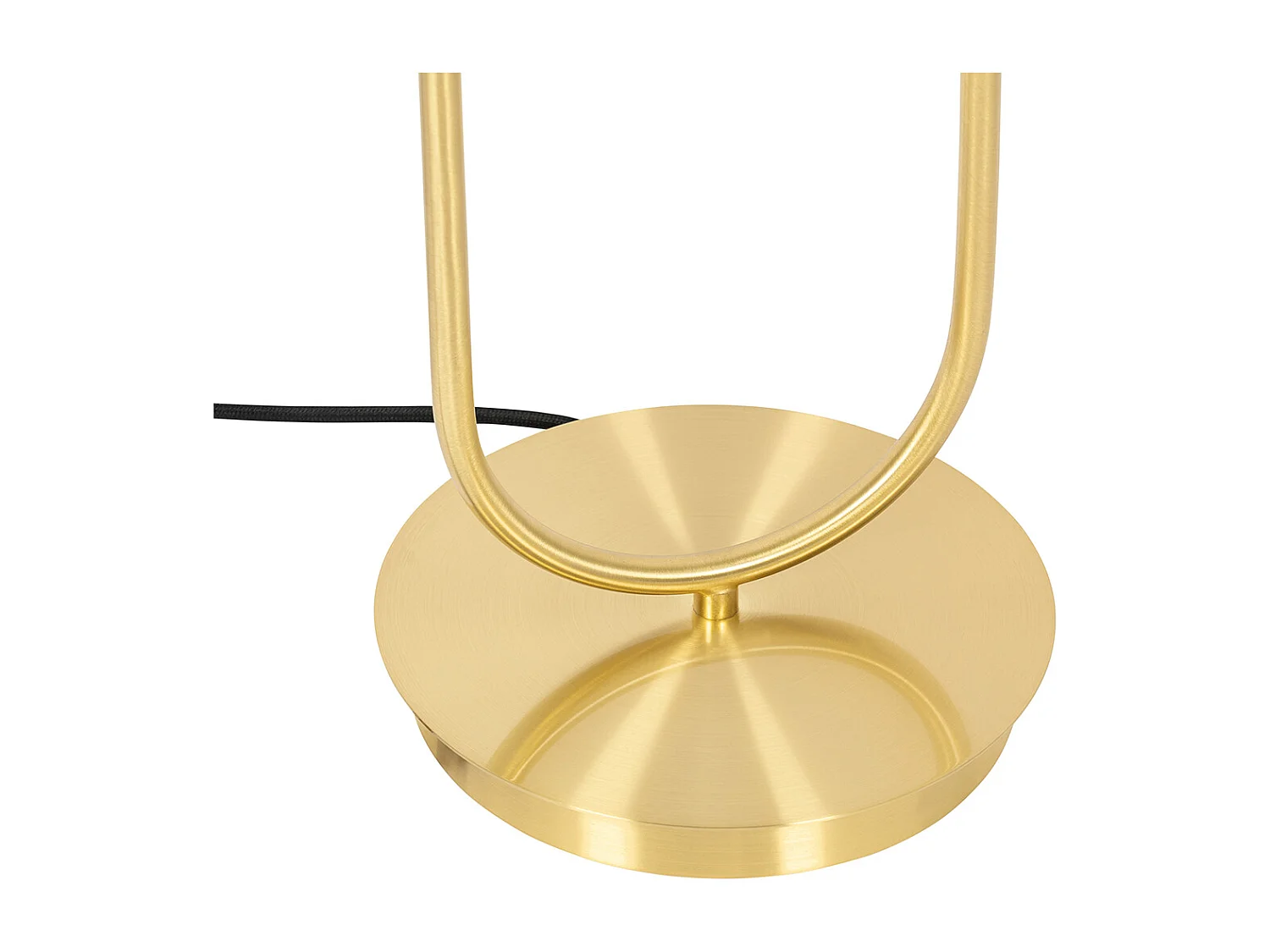 Lampe de table Art Déco dorée avec verre 2 lumières - Laura