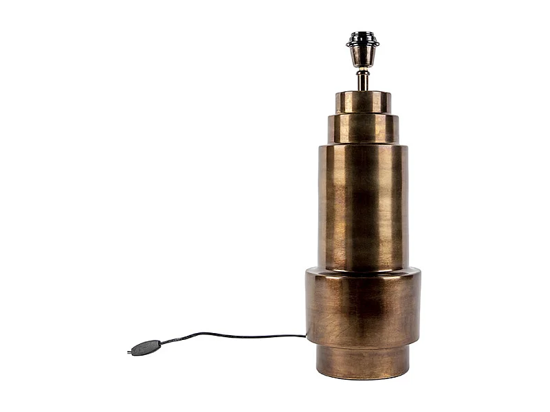 Lampe de table Art Deco en bronze sans abat-jour - Bruut