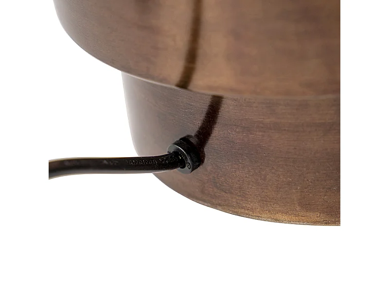 Lampe de table Art Deco en bronze sans abat-jour - Bruut