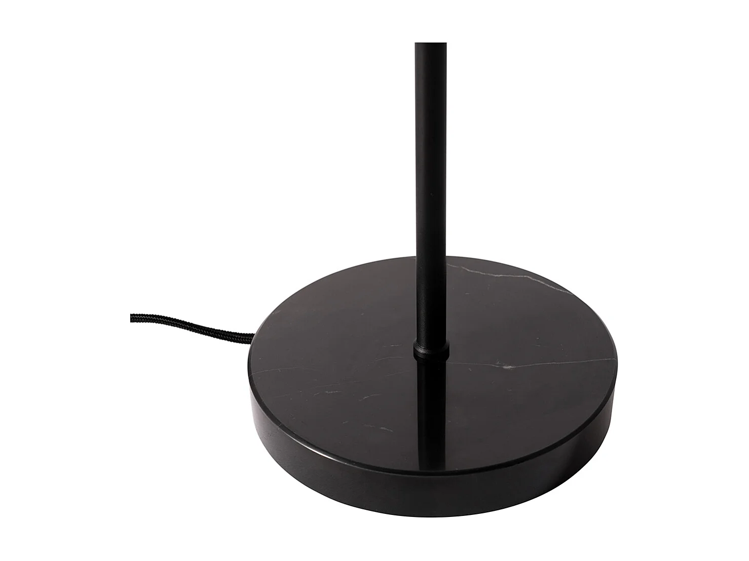 Lampe de table moderne noire avec verre opale - Drop