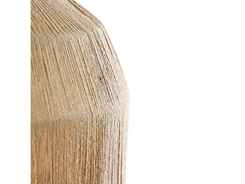 Lampe de table orientale noire avec corde - Riki