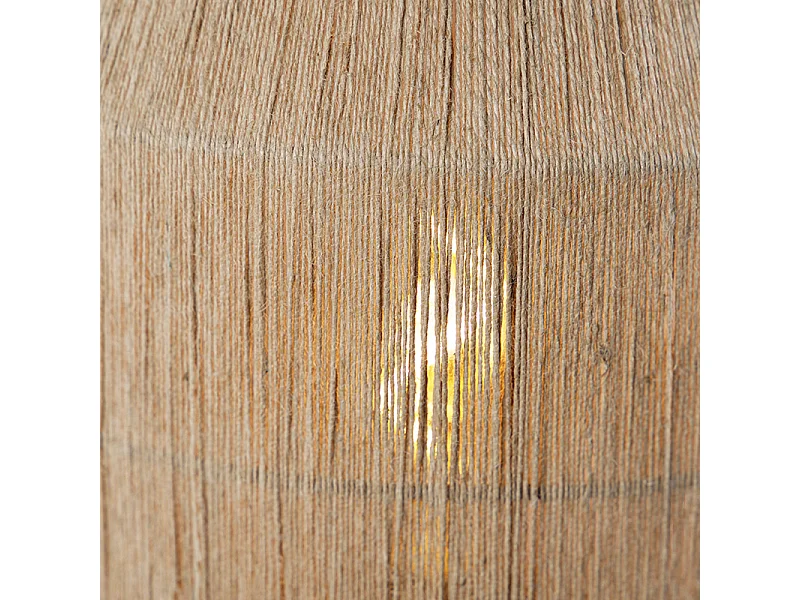 Lampe de table orientale noire avec corde - Riki