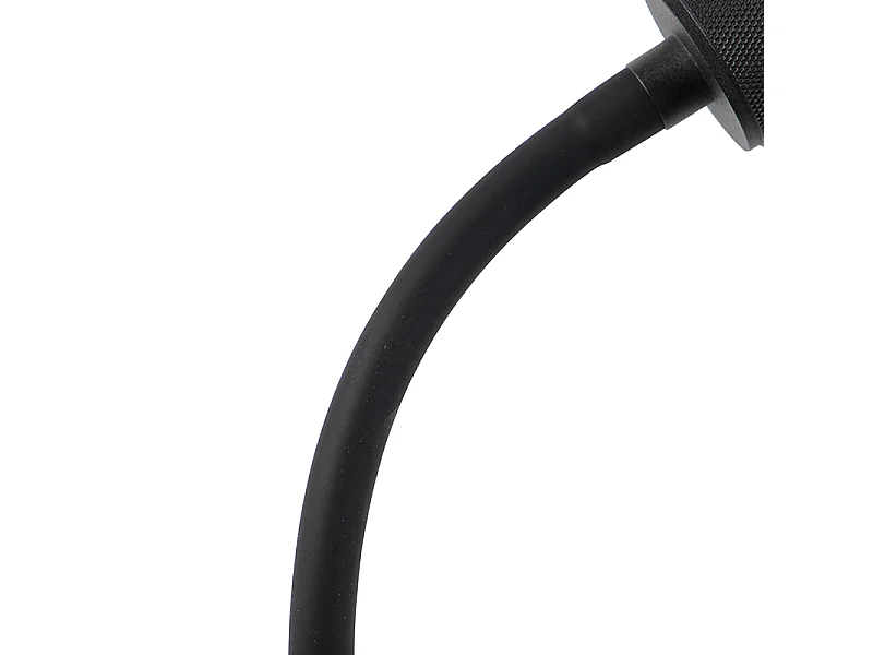 Lampe à pince moderne noire avec bras flexible - Cavalux