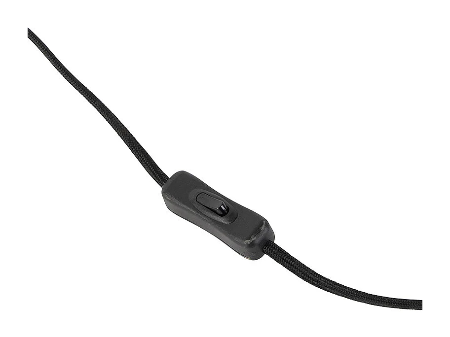 Lampe à pince moderne noire avec bras flexible - Cavalux