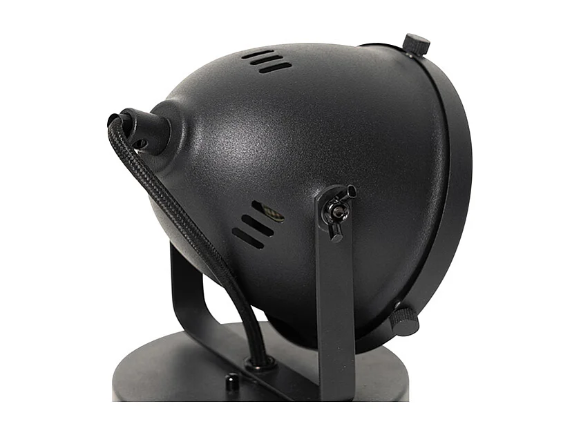 Lampe de table industrielle noire 18 cm - Emado