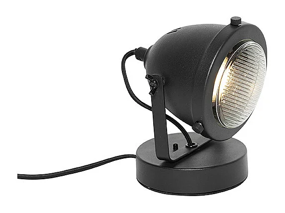 Lampe de table industrielle noire 18 cm - Emado