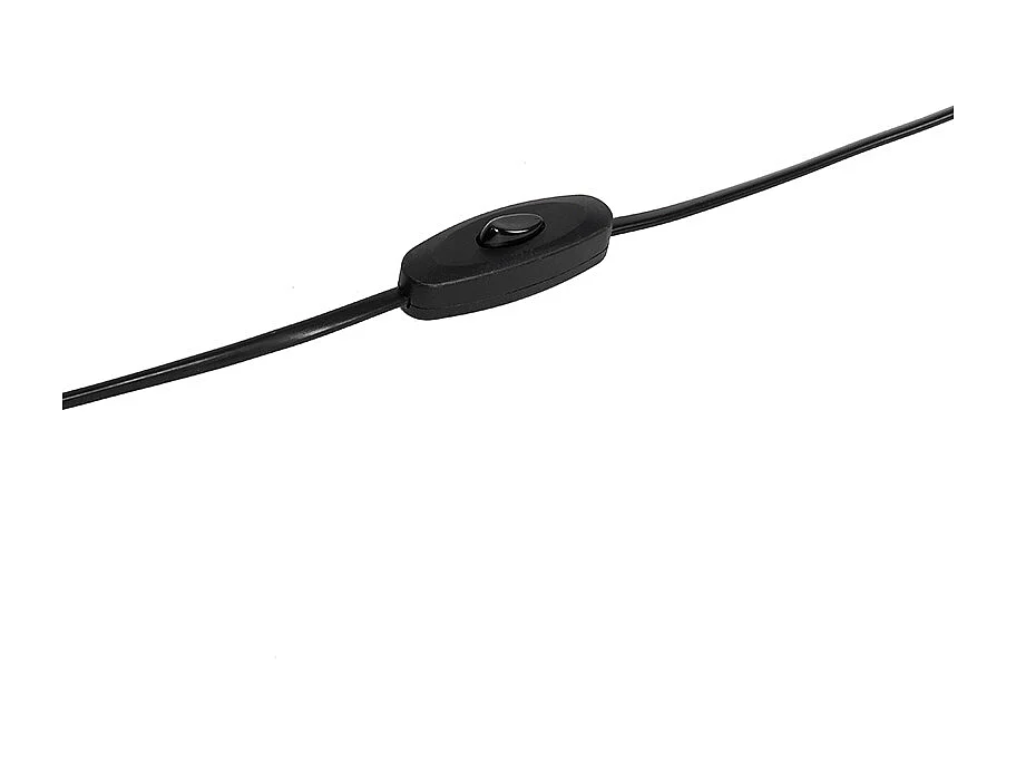 Lampe de table moderne en tissu noir abat-jour noir avec or - VT 1