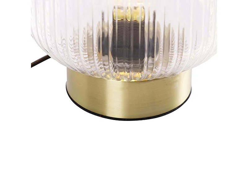 Lampe de table Art déco en laiton - Karel