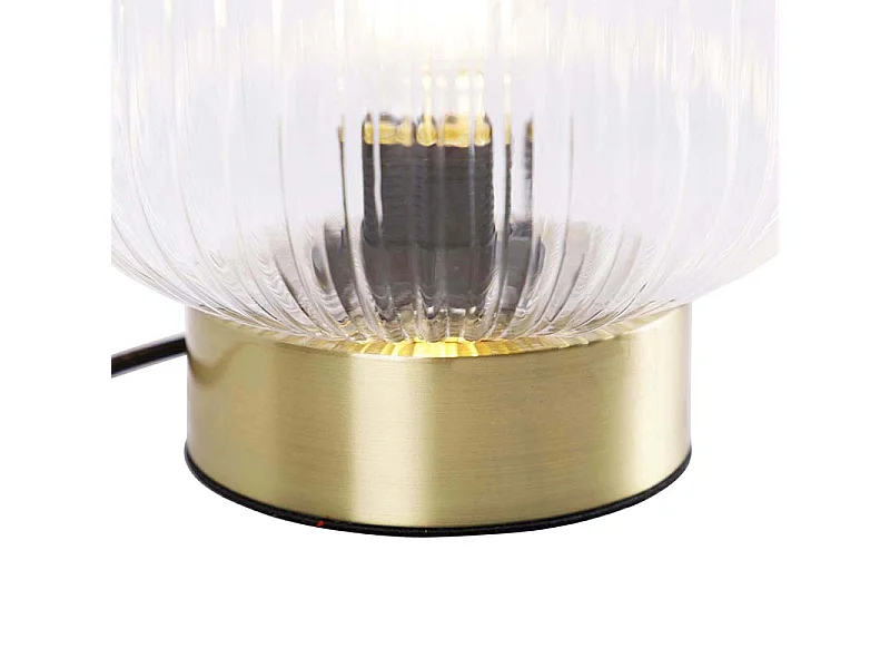 Lampe de table Art déco en laiton - Karel