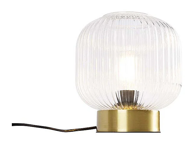 Lampe de table Art déco en laiton - Karel