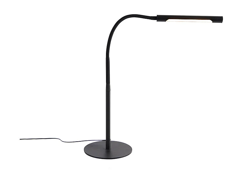 Lampe de table design noire avec LED avec variateur tactile - PALKA