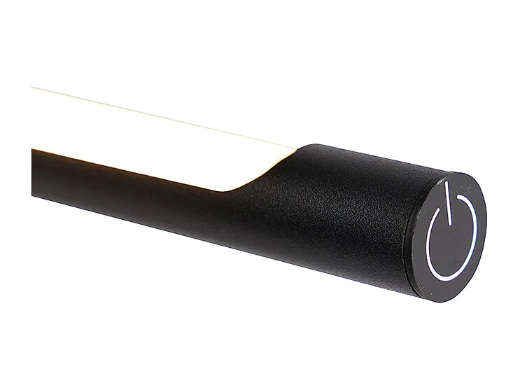 Lampe de table design noire avec LED et variateur tactile - Palka