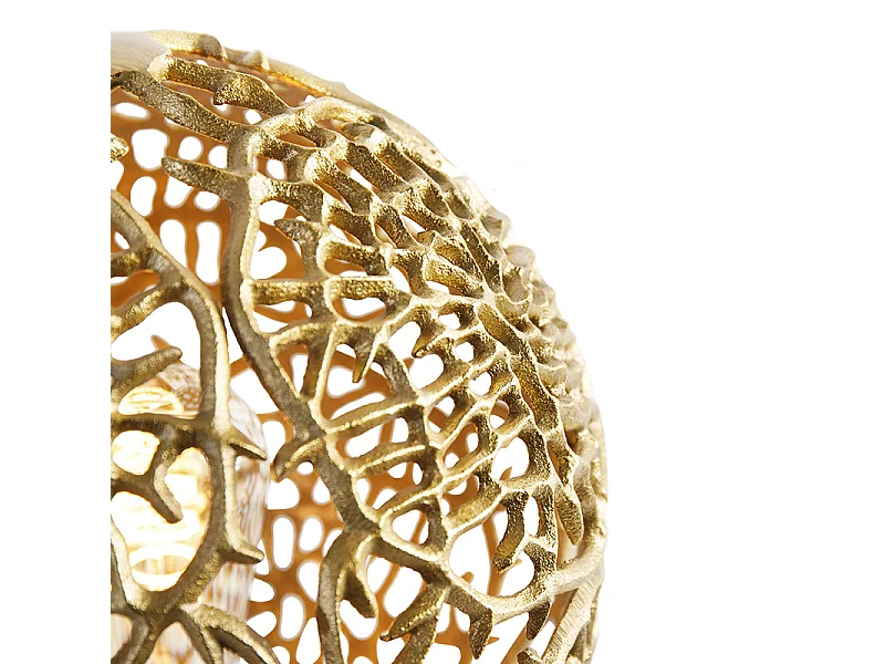 Lampe de table Art déco trépied dorée - Maro