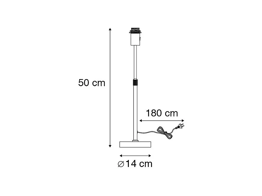 Lampe de table moderne en acier réglable - Parte
