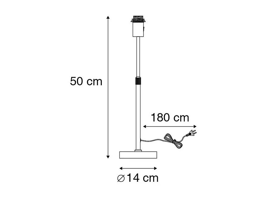 Lampe de table en acier réglable - Parte