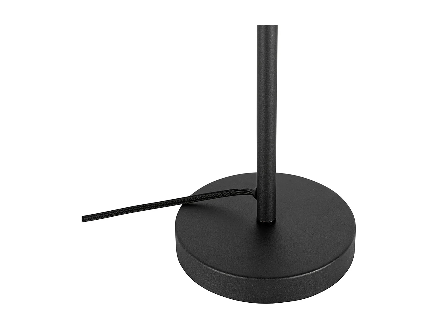 Lampe de table art déco noire avec verre ambré - Bizle