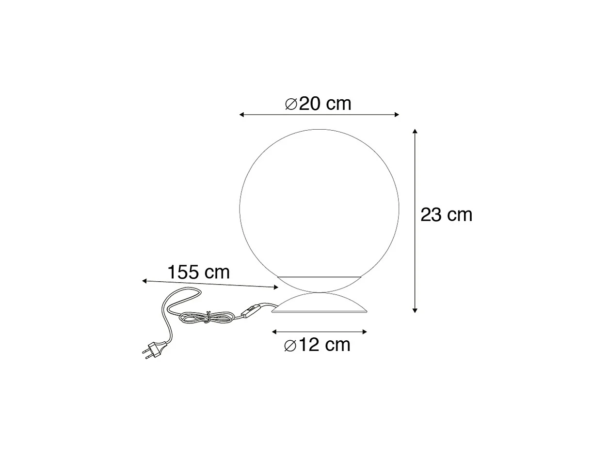 Lampe de table Art Déco en laiton avec verre fumé - Pallon