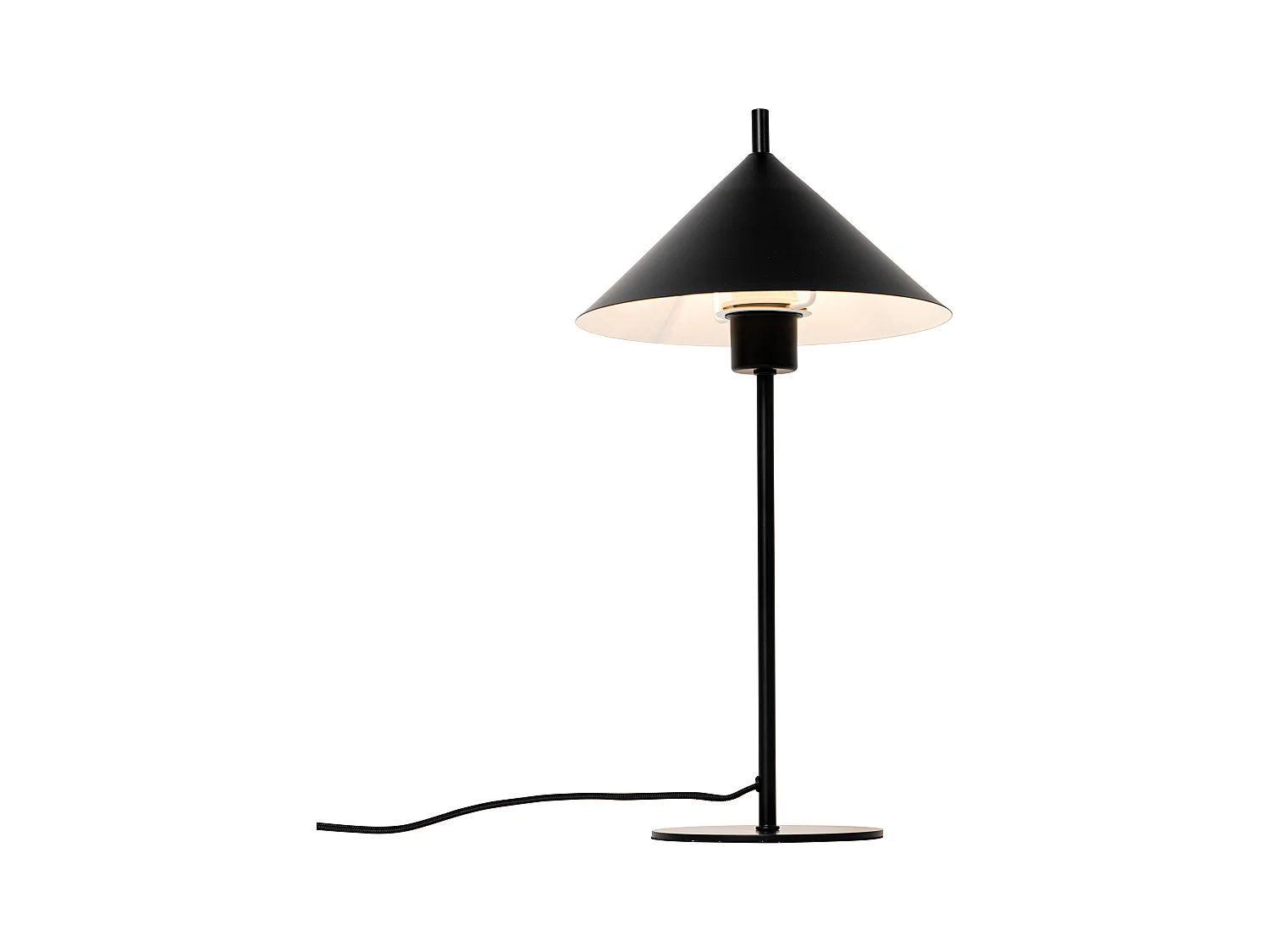 Lampe de table design noire - Triangolo