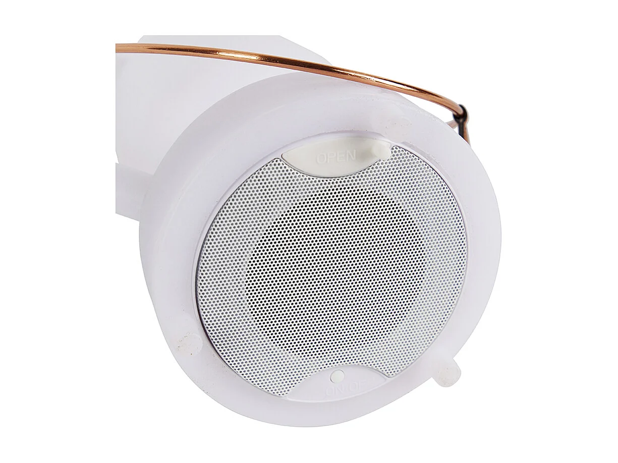 Lampe de table blanche IP44 avec haut-parleur Bluetooth - STORM MUSIC