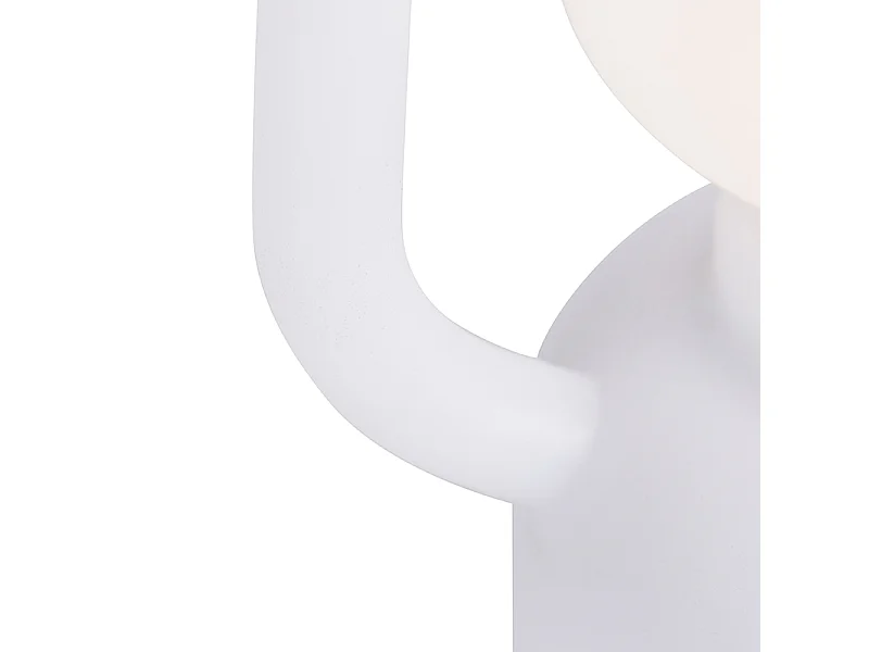 Lampe de table blanche IP44 avec haut-parleur Bluetooth - STORM MUSIC