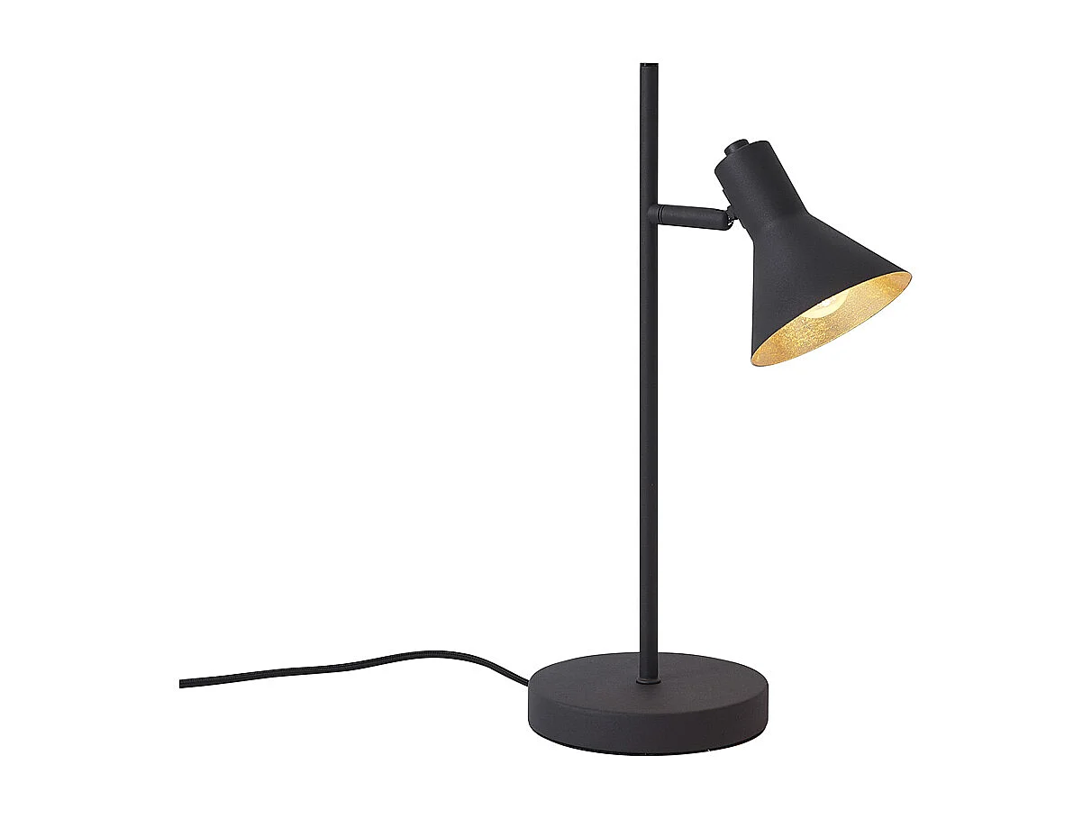 Lampe de table moderne noire avec or 1 lumière - Magno