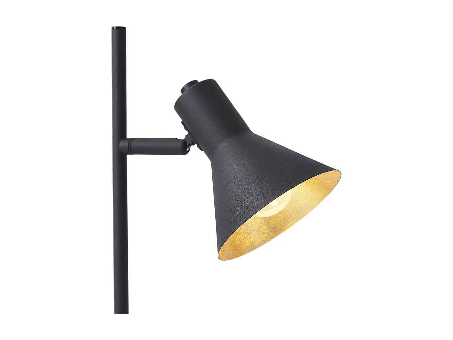 Lampe de table moderne noire avec or 1 lumière - Magno